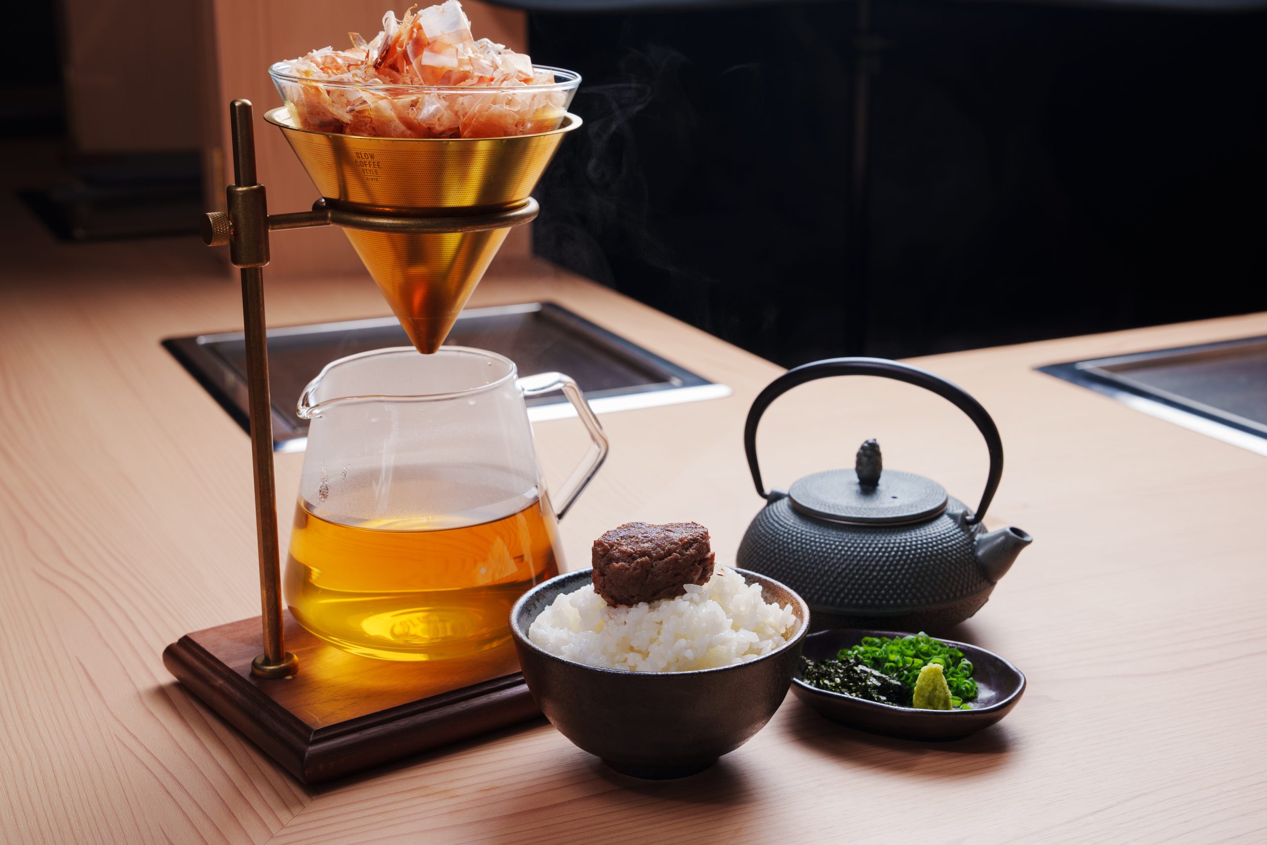 〆のミニハンバーグとひつまぶし